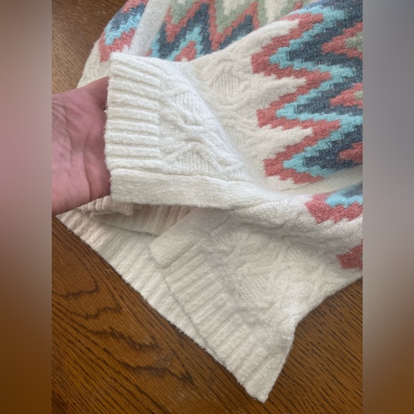 Talbots ZIG-ZAG FAIR ISLE CREWNECK PULLOVER LP - Picture 11 of 14